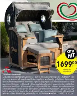 Citti Strandkorb Seemöwe L tilbud