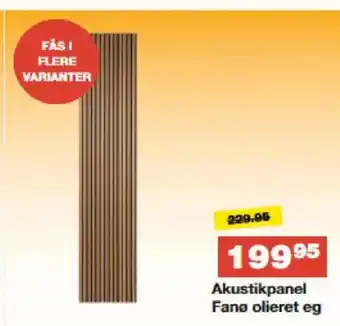 Akustikpanel Fanø olieret eg