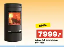 Bauhaus Aduro 1.1 brændeovn sort med tilbud