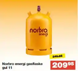 Bauhaus Norbro energi gasflaske gul 11 tilbud