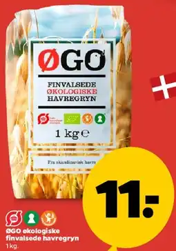 Netto ØGO finvalsede økologiske havregryn tilbud