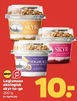Netto Løgismose økologisk skyr / yoghurt tilbud