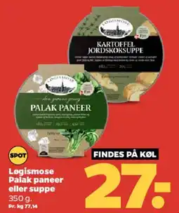Netto Løgismose Palak Paneer / supper tilbud