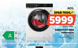 Power Aeg topmodel med damp vaskemaskine tilbud