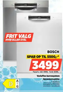 Power BOSCH VarioFlex kurvesystem Opvaskemaskine tilbud