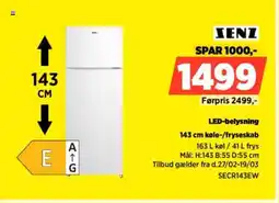 Power Zenz LED-belysning køle-/fryseskab tilbud