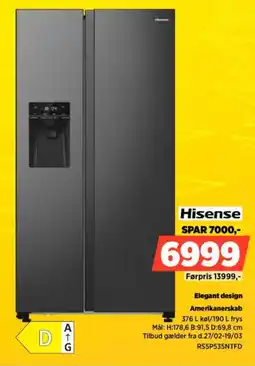 Power Hisense Elegant design Amerikanerskab tilbud