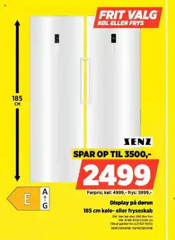Power SENZ Display på døren køle- eller fryseskab tilbud