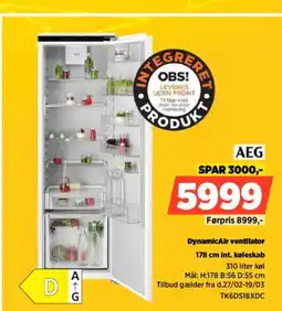 Power AEG DynamicAir ventilator int. køleskab tilbud
