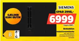 Power Siemens brofunktion induktionsemhætte tilbud