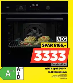 Power AEG WiFi & op til 300 °C Indbygningsovn tilbud