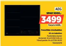 Power AEG PowerSlide & brofunktion induktion tilbud