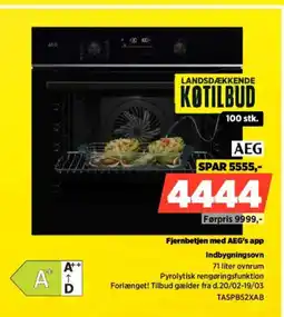 Power Aeg fjernbetjen med aeg's app indbygningsovn tilbud