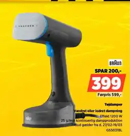 Power Braun tojdamper vandret eller lodret dampning tilbud