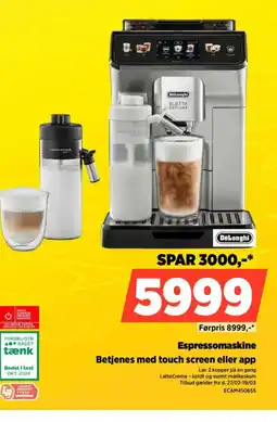 Power Espressomaskine Betjenes med touch screen eller app tilbud