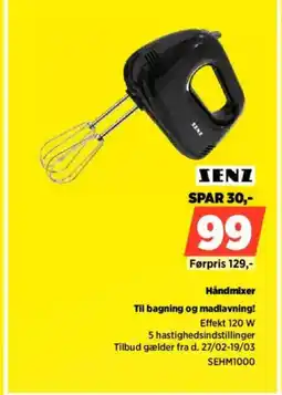 Power XENZ Håndmixer Til bagning og madlavning! tilbud