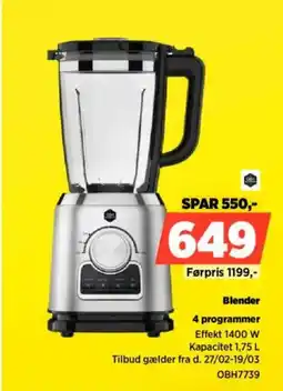 Power Blender 4 programmer tilbud