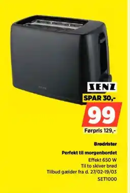 Power Xenz brødrister perfekt til morgenbordet tilbud