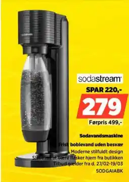 Power sodastream Sodavandsmaskine Frisk boblevand uden besvær tilbud