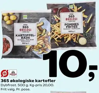 Coop 365 365 Økologiske Kartofler 500 g tilbud