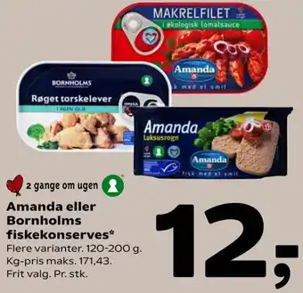 Amanda Eller Bornholms Fiskekonserves 120-200 g