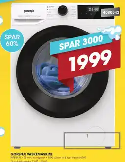Punkt1 Gorenje vaskemaskine tilbud