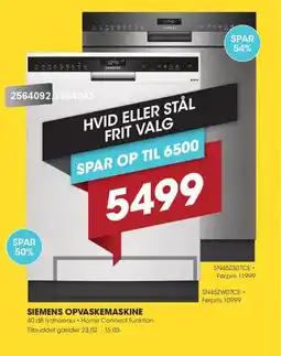 Punkt1 Siemens opvaskemaskine tilbud