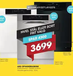 Punkt1 Aeg opvaskemaskine tilbud