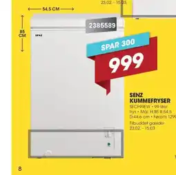 Punkt1 Senz kummefryser tilbud