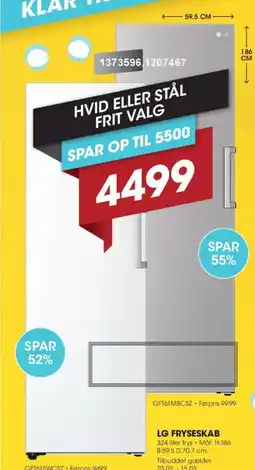 Punkt1 Lg fryseskab tilbud