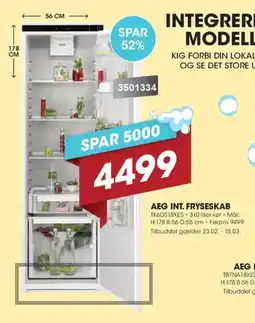 Punkt1 Aeg int. fryseskab tilbud