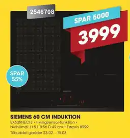 Punkt1 Siemens induktion tilbud