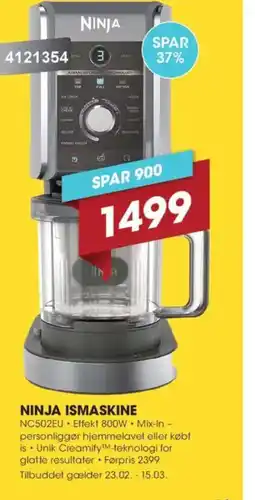Punkt1 Ninja ismaskine tilbud