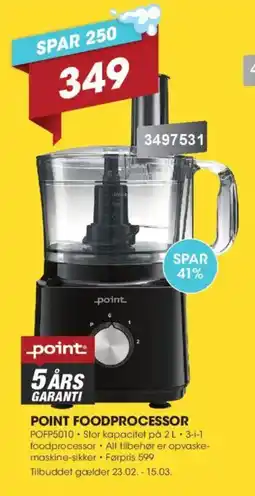 Punkt1 Point foodprocessor tilbud