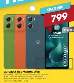 Punkt1 Motorola g06 pantone 64gb tilbud