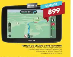 Punkt1 Tomtom go classic 6" gps-navigator tilbud
