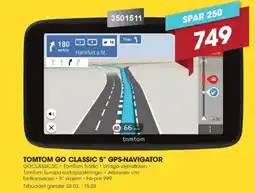 Punkt1 Tomtom go classic 5" gps-navigator tilbud