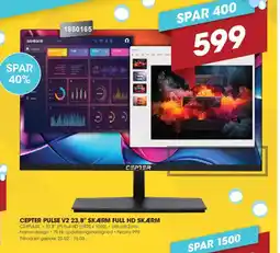Punkt1 Cepter pulse v2 23,8" skærm tilbud