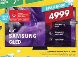 Punkt1 Samsung 65" qled 4k smart tv (2025) tilbud