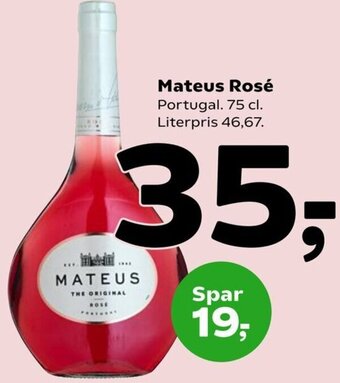 Coop 365 Mateus Rosé tilbud
