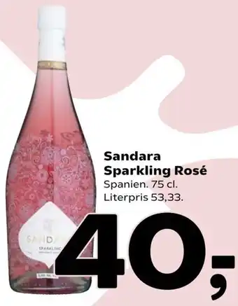 Coop 365 Sandara Sparkling Rosé 75 Cl tilbud