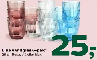 Coop 365 Line Vandglas 6-Pak 29 Cl tilbud