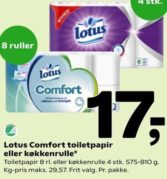 Coop 365 Lotus Comfort Toiletpapir Eller Køkkenrulle tilbud