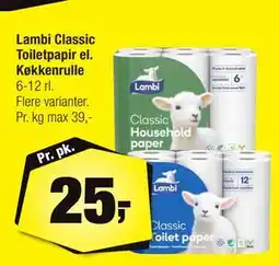 Calle Lambi Classic Toiletpapir el. Køkkenrulle tilbud