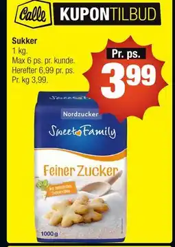 Calle Sukker tilbud