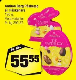 Calle Anthon Berg Påskeæg el. Påskehare tilbud