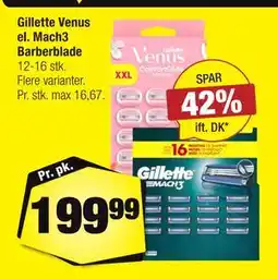 Calle Gillette Venus el. Mach3 Barberblade tilbud