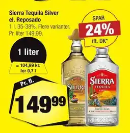 Calle Sierra Tequila Silver el. Reposado tilbud