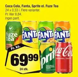 Calle Coca Cola, Fanta, Sprite el. Fuze Tea tilbud