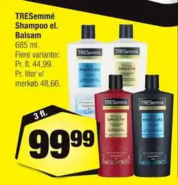 Calle TRESemmé Shampoo el. Balsam tilbud
